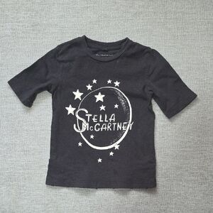 Stella McCartney Black Short Sleeve Tee with Star Design